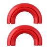 1 Pair Silicone Cars Exterior Accessories D-Ring Towing Hook Sleeve For F150 2004-2024 Red D Ring Towing Hook Sleeve