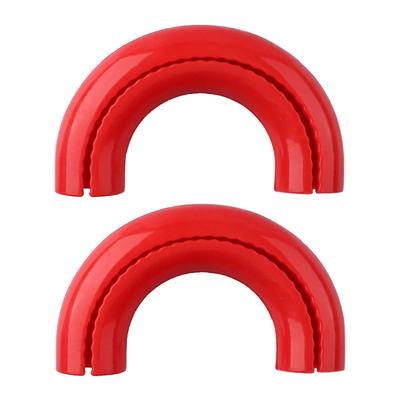1 Pair Silicone Cars Exterior Accessories D-Ring Towing Hook Sleeve For F150 2004-2024 Red D Ring Towing Hook Sleeve
