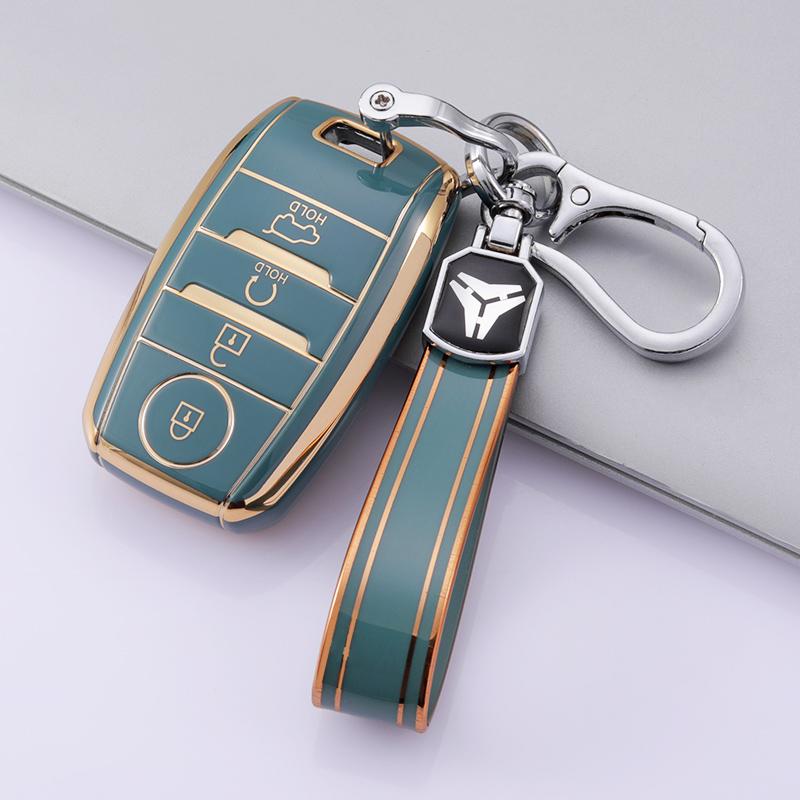 3Buttons TPU Car Key Cover Case Holder For Kia KX3 KX5 K3S RIO Ceed Cerato Auto Shell Fob For Kia Optima Sorento Niro Soul