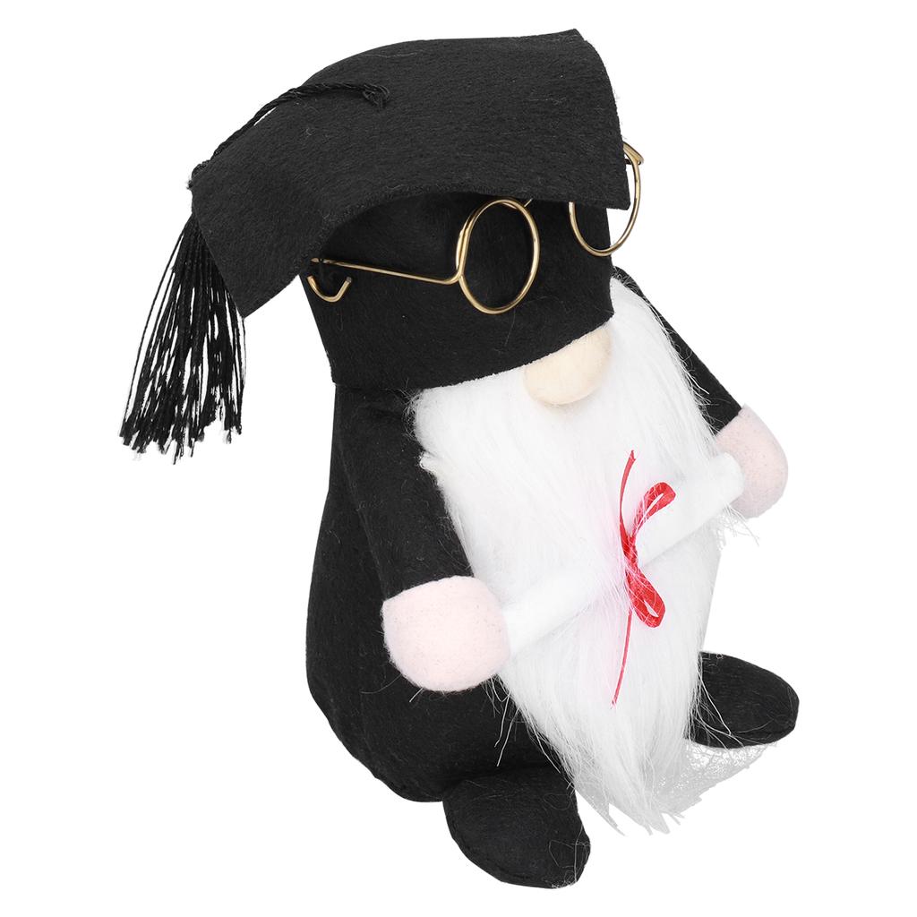 Muñeco de gnomo de graduación, pequeño adorno de gnomo sin rostro con barba para decoración de graduación.