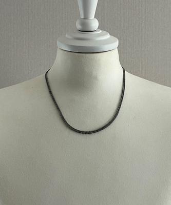 Sexto [Necklace][Surgical Steel] 0.8 Dc Chain Necklace Vintage Silver