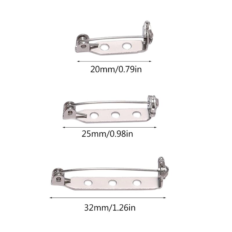 20x Brož 20/25/32mm Zapínání na zadní straně Bezpečnostní odznaky Šperkařské komponenty pro DIY řemesla