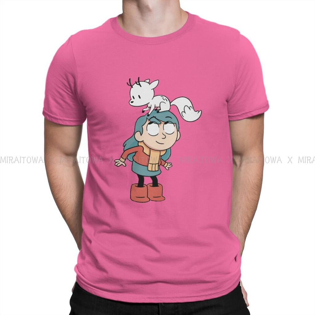 Hilda TV Series Mens TShirt Blue Hair Girl Fashion T Shirt Original Streetwear New Trend