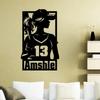 Personalized Baseball Player Wall Decal Custom Name Number Sports Wall Decal Sport Player Jersey Decal Sticker Gifts for Baseball Lover Decor for