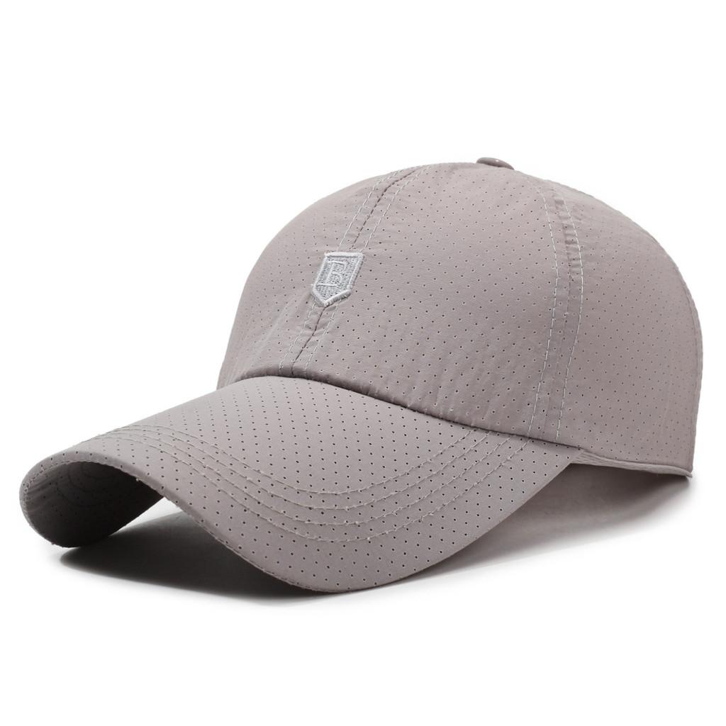B Embroidery Letter Duckbill Baseball Cap Cotton Adjustable Sun Hat Protection