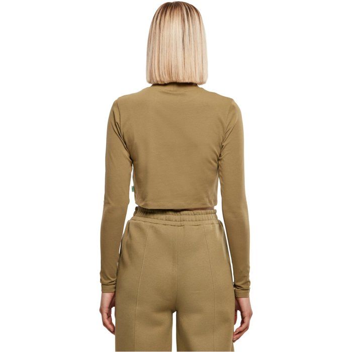 Urban Classics Ladies - Organic Crop Turtleneck Longsleeve