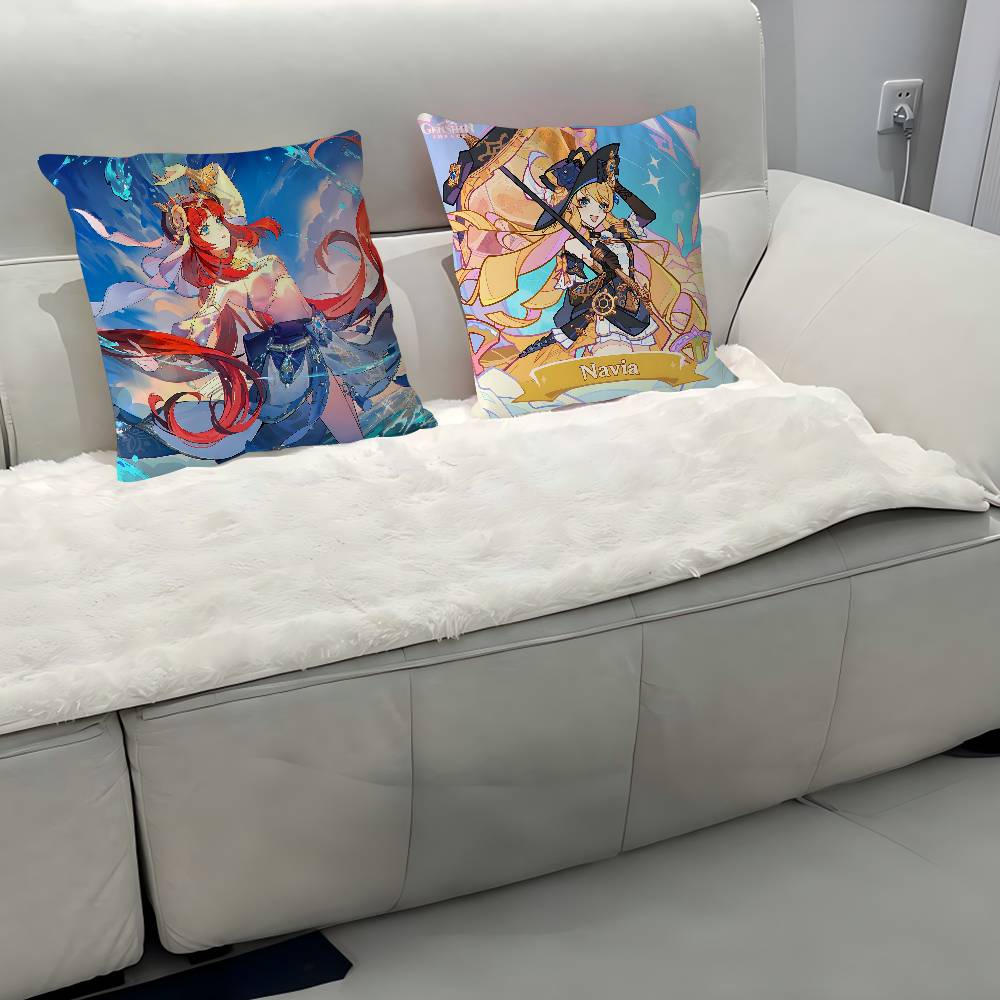 Anime Characters -N-Nilous Pillow Case Removable Washable Cushion Cover – All-Season Soft Linen