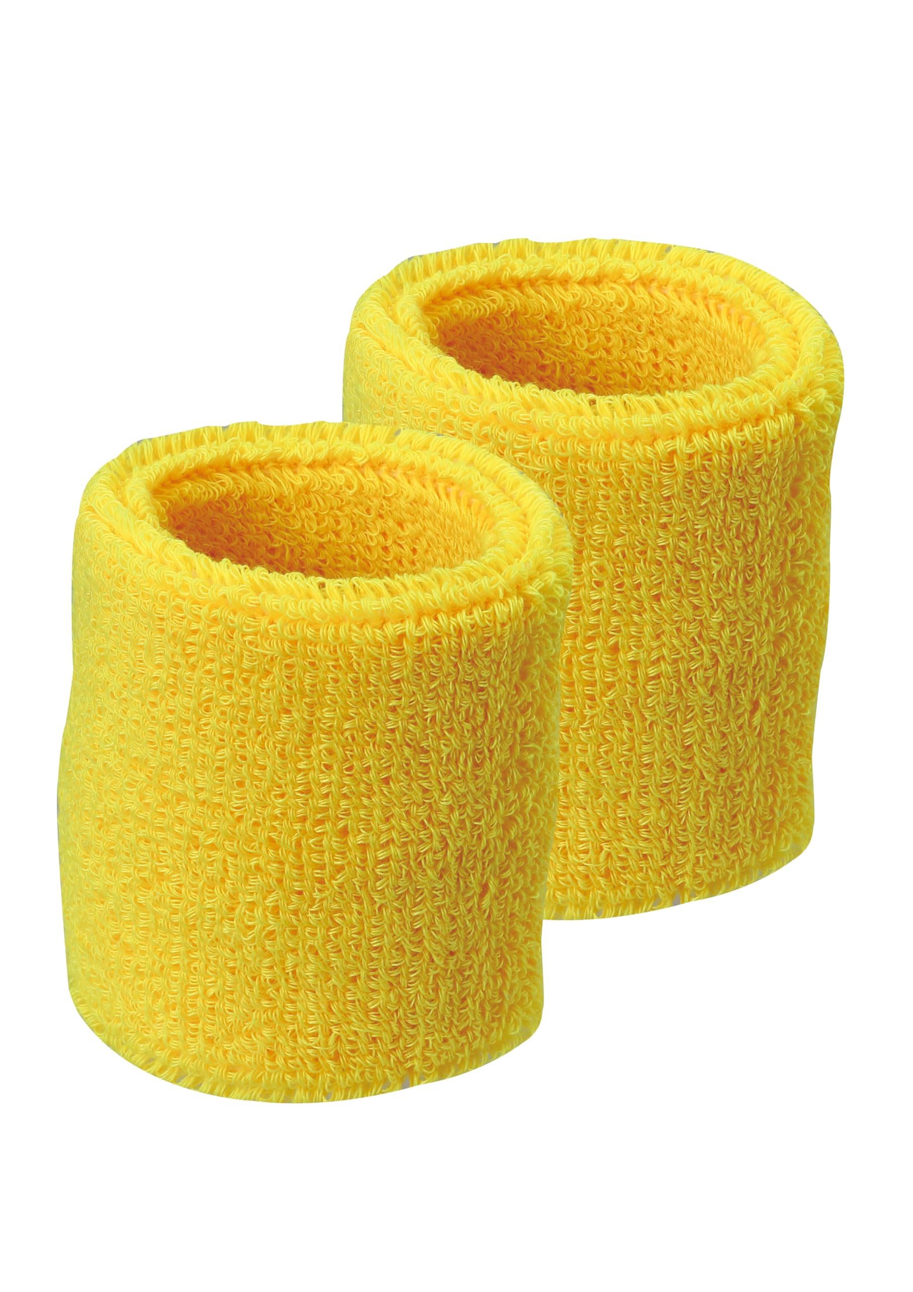 Artec Fluffy Terry Cloth 18157 Wristband, Yellow, (Sports Day, Recital, Cheering, Team, Dance, Costume, Cosplay) жёлтый