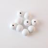 20mm Snowman Wooden Bead Christmas Theme Color Wooden Bead Wooden Beads DIY Accessories 2021.8 New Pendant Key Ornament