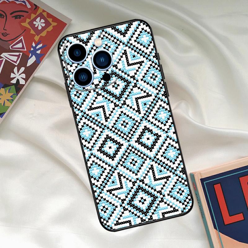 Ukraine Ornament Pattern Phone Case For iPhone 15 14 12 11 13 16 17 Pro Max 15 16 Plus 13 Mini 16e 17 Air Funda Cover