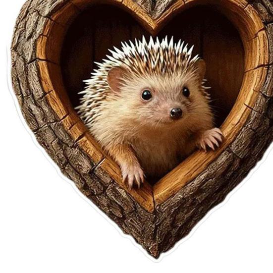 Forest Animal Christmas Ornaments 2D Acrylic Fox Eagle Birds Ornament Woodland Hanging Pendant for Xmas Tree Home Party Decor