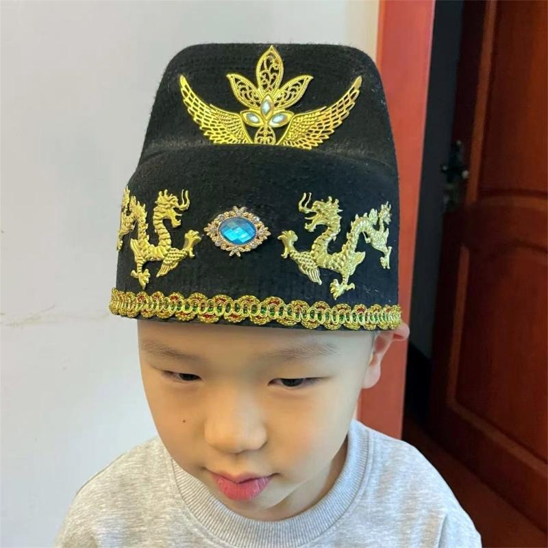 Chinese Officer Hat Ancient Butou Hat for Adults Suitable for Stage Plays and Festival Celebrations