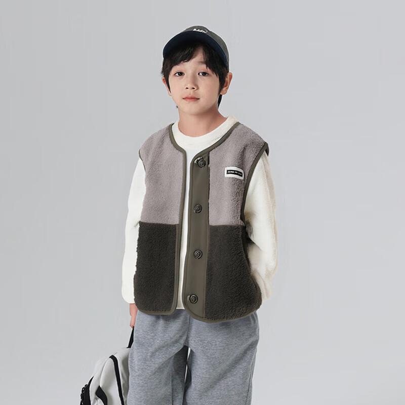 YOUYOUTONGHUA Boys Reversible Thickened Cotton Vest 110/56