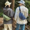Waterproof Nylon Sling Bag for Unisex Multiple Pockets Outdoor Travel Waist Pack