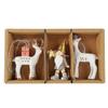 1 Set of Christmas Deer and Santa Claus Hanging Pendant Xmas Tree Hanging Ornament 25-26