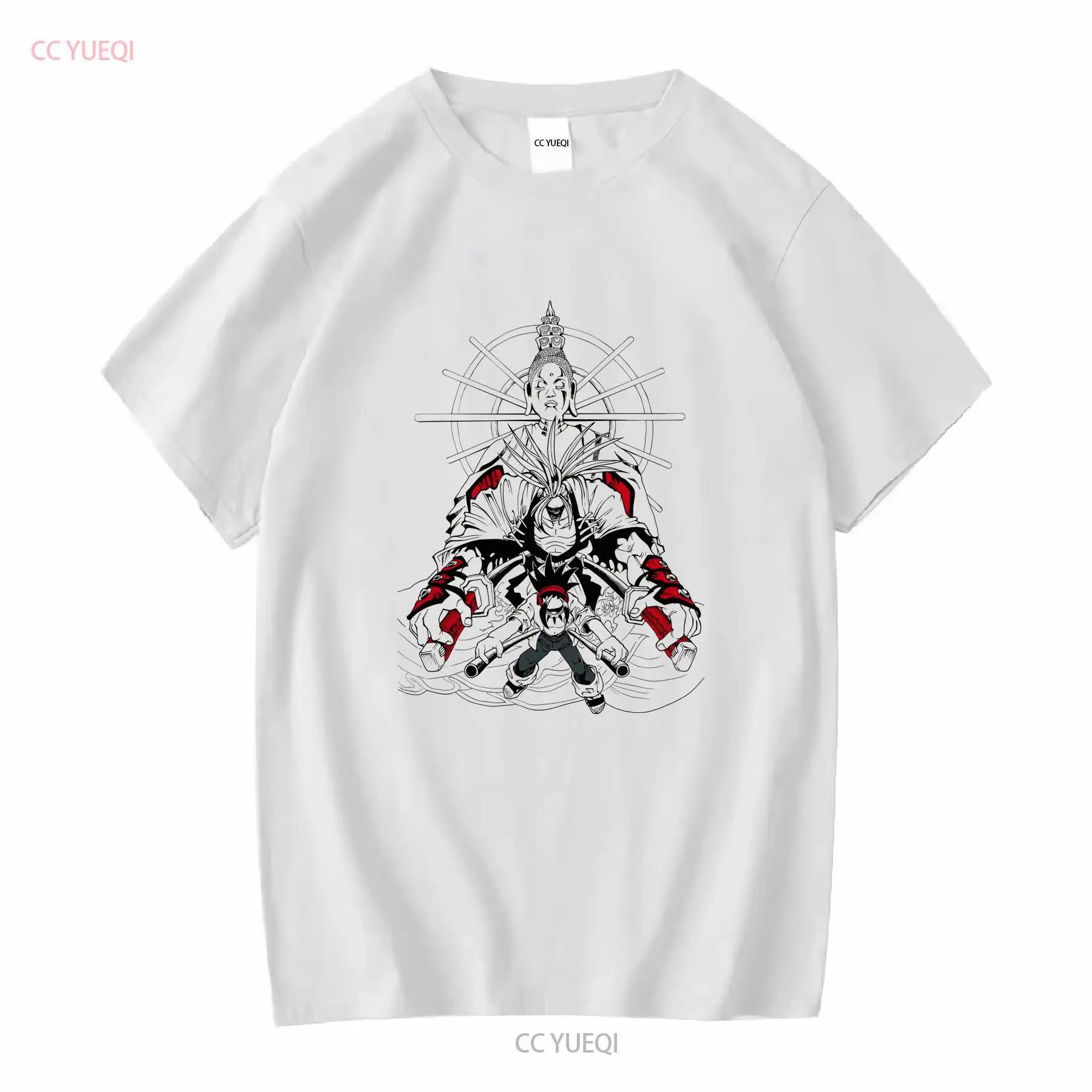 Amidamaru yoh the buddah shaman king Classic T Shirt anime asakura tao vintage Washed Versatile Stylish Stretched graphic S разноцветный