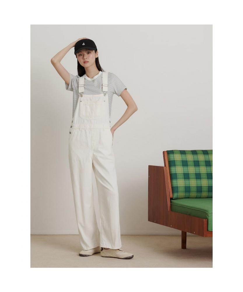 Binpolleidiseu [B. My] Denim Overalls White (Bf6471N011)