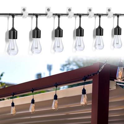 Gancio per Luci a Stringa Facile Installazione Ganci Appendi Luci di Natale Resistente alle Intemperie