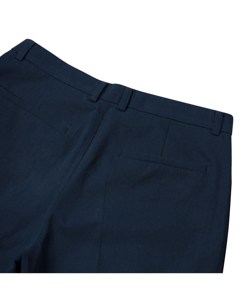 PRODESHIRT Vintage Cotton Pique Single-Pleat Pants (Indigo Blue)