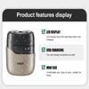 VGR  Electric Shaver Floating Double Blade Rechargeable Plug-in Dual Use Washable Travel Portable Universal Voltage Men's Sideburn Shaver
