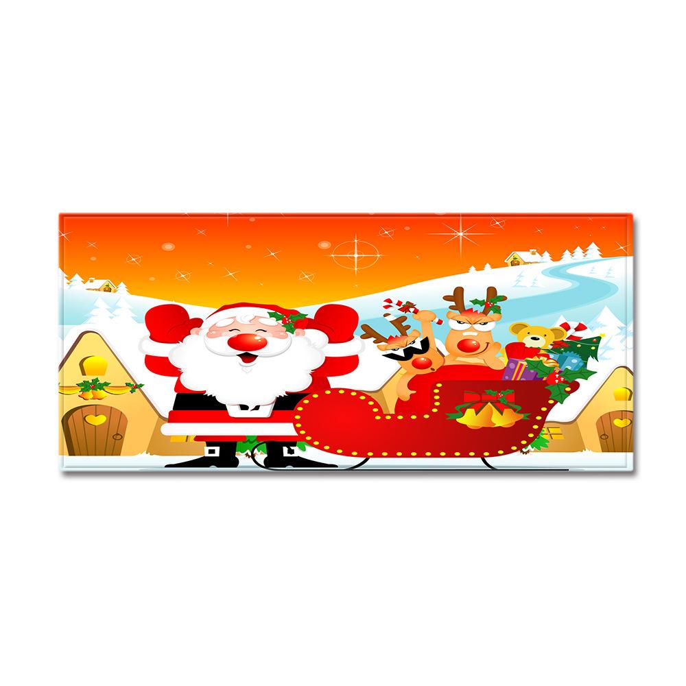 Christmas Kitchen Sand Carpet Doormat Long Floor Mat