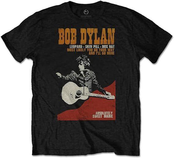 Bob Dylan Men s T-shirt - Sweet Marie Brand New - Band Tees XXL