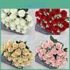 Silk Rose Buds Wedding Decor Artificial Flowers For Home And Photography
