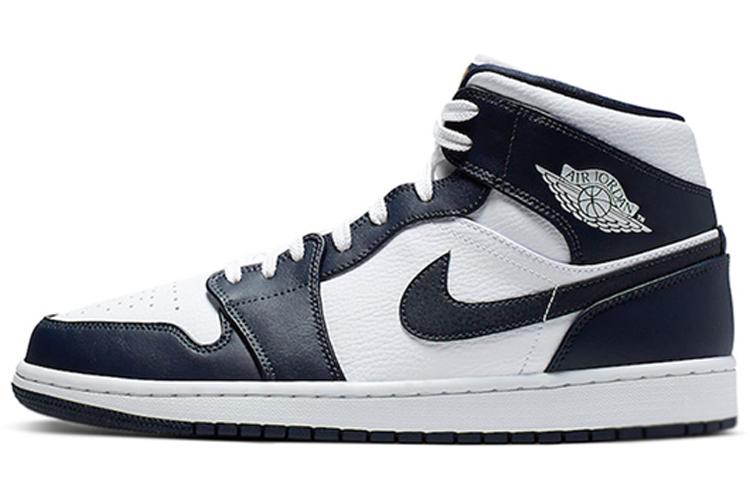 Air Jordan 1 Mid Obsidian White 554724-174 40