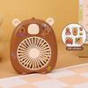 Cute Capybara Mini Portable Fan Handheld Small Fan Usb Charging 3-Speed Handheld Fan Suitable For Office Outdoor Travel Camping