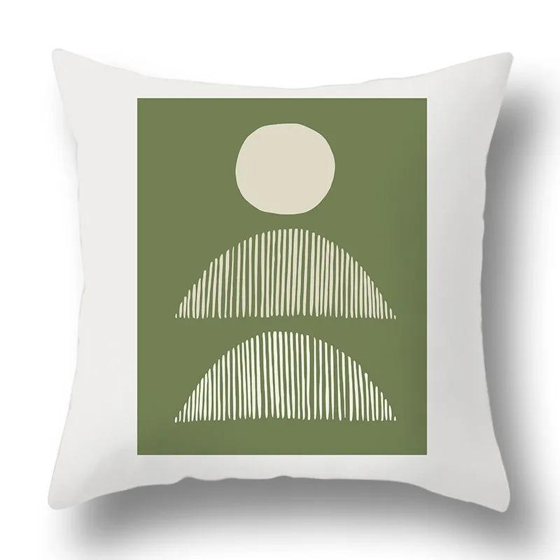 Office Living Room Home Pillowcase Fresh Leaf Pattern Pillowcase Car Ornaments