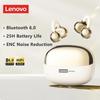 Cuffie Wireless Originali Lenovo LE302 Bluetooth 6.0 Auricolari con Clip da Orecchio Cuffie Sportive per Musica Stereo HIFI con Cancellazione del Rumore