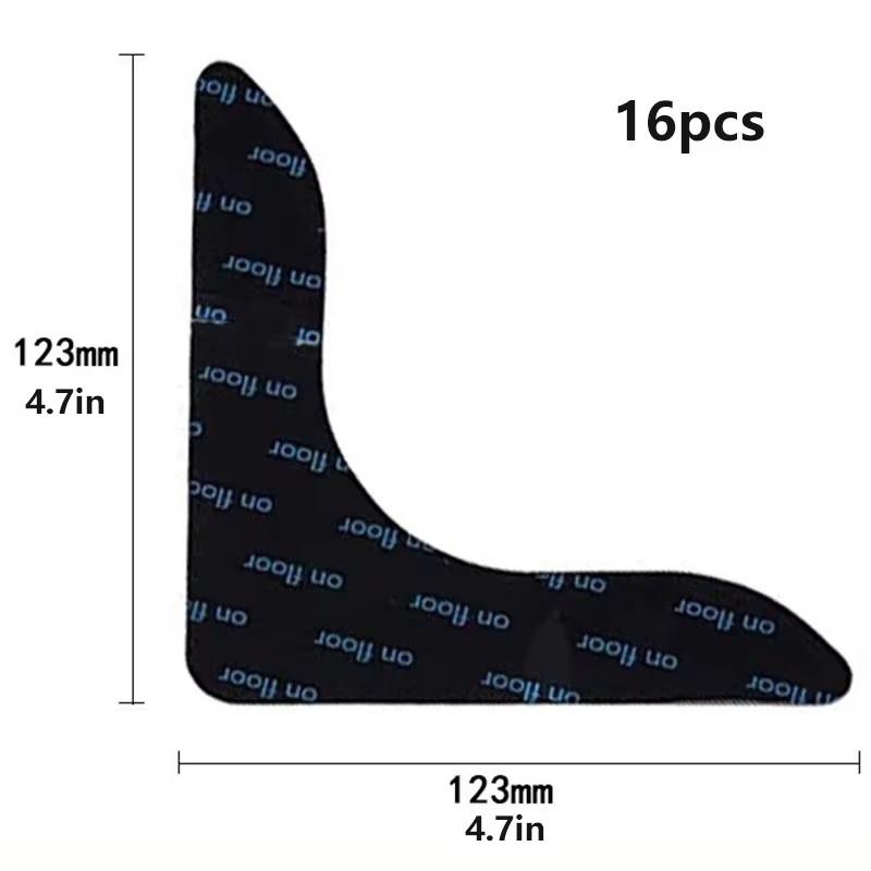 Dual Sided Washable Removable Rug Stopper Non Slip Adhesive Prevent Curl for Hardwood Floors Grip Carpet Corners