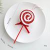 1Pieces Christmas Tree Picks Candy and Lollipop Pick Striped Xmas Decorations Candy Tree Topper for Xmas Craft Party Decor