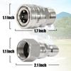 Karcher High-Pressure Washer Adapter Kit with 3/8" Swivel Joint & M22-14 Stainless Steel Quick Disconnect