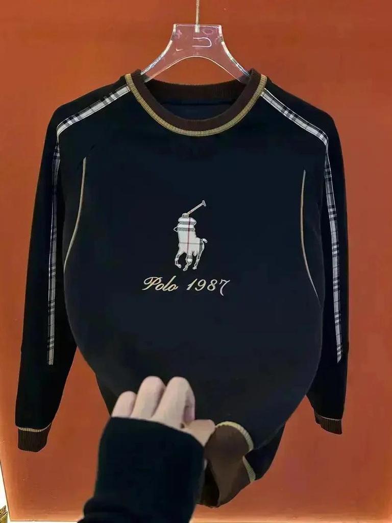 Men's Color Block Crew Neck Sweatshirt - Autumn 2025 Fashion Trend, Casual Long Sleeve, Versatile Heavy Duty Design