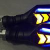 1 Paar Motorrad Blinkergehäuse Motorrad Zweifarbig Fließend Blinker Wasserdicht Universal