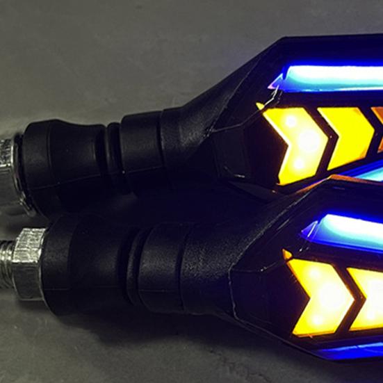 1 pereche Carcasă semnalizator motocicletă Indicator bicolor curgător pentru motocicletă Impermeabil universal