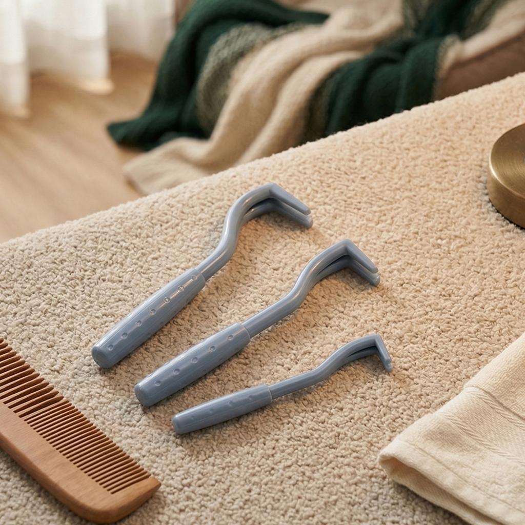 Pet Tick Remover Tool Set 3 Pieces Dog Cat Flea Tick Hook Extraction Device for Safe and Easy Parasite Removal