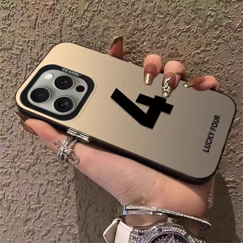 New Lucky Number for Iphone16 Mobile Phone Case Apple 15promax/14/11/13 Pro12 Europe and America