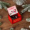 Wooden Hand-Cranked Christmas Music Box Ornament