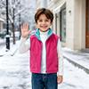 Gilet Bicolore Casual con Zip per Bambini e Bambine per la Scuola e il Gioco all'Aperto