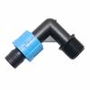16mm Thread Lock Hose Connector 90 Degree Elbow Pipe Water Connector Drip Tape for Greenhouse Agriculture Irrigation 2 Pcs
