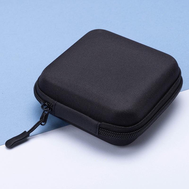 Square Solid State Drive Box Data Cable Charger Storage EVA Bluetooth Earphone Bag