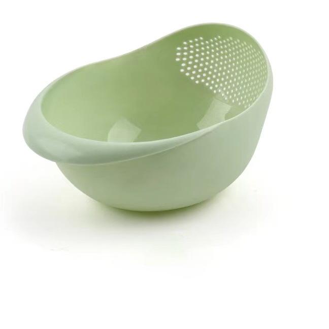 

Корзина для слива риса Фильтр для риса Сито для слива фруктов и овощей Кухонные принадлежности Мелкие инструменты Многоцелевой зелёный