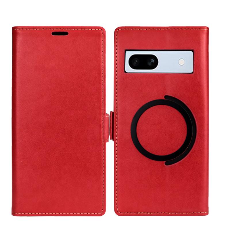 For Google Pixel 9 Pro XL Magnetic Flip Kickstand Leather Phone Case For Pixel 8 7 6 9 Pro 7A 6a ID Card Wallet Book Stand For Magsafe Magsafing Cover