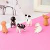 Simulation Mini Hound Pug Dog Miniature Figurine animal Model Figure Educational Toys For Children Home Decor desk decoration