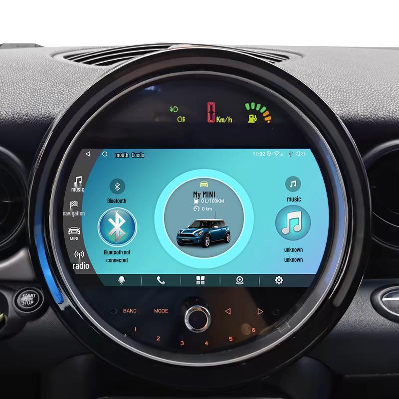 

Android Центральна консоль BMW MINI: Навігація на великому екрані та камера заднього виду з CarPlay 9 inches 2+32