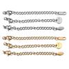 Pack of 10 Versatile Jewelry Lengthener Tail Chain Extension Accessory Practical Extender Chain for Custom Creations
