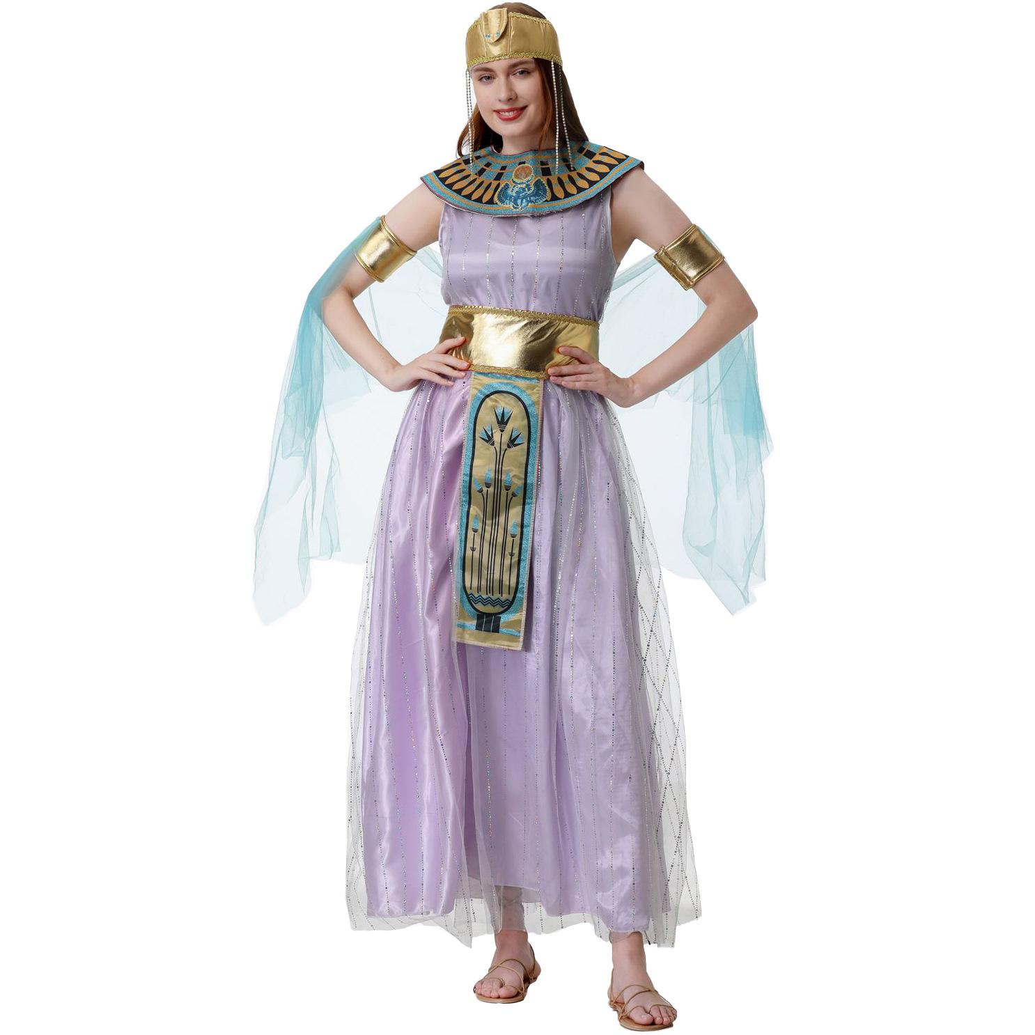 

Medieval Athena Roman court Greek Muse Halloween costume, Cleopatra cos costume M