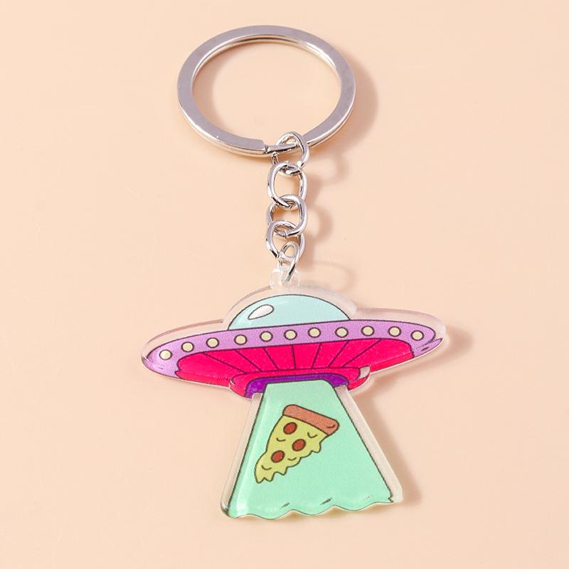 Cute Resin Animal Dinosaur Keychain Turkey Key Ring Pendants for Car Key Holder Women Girls Handbag Decor DIY Key Chain Gift